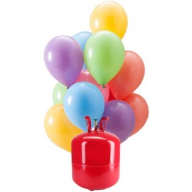 Bonbonne d'Hélium Maxi avec 50 Ballons Pastel