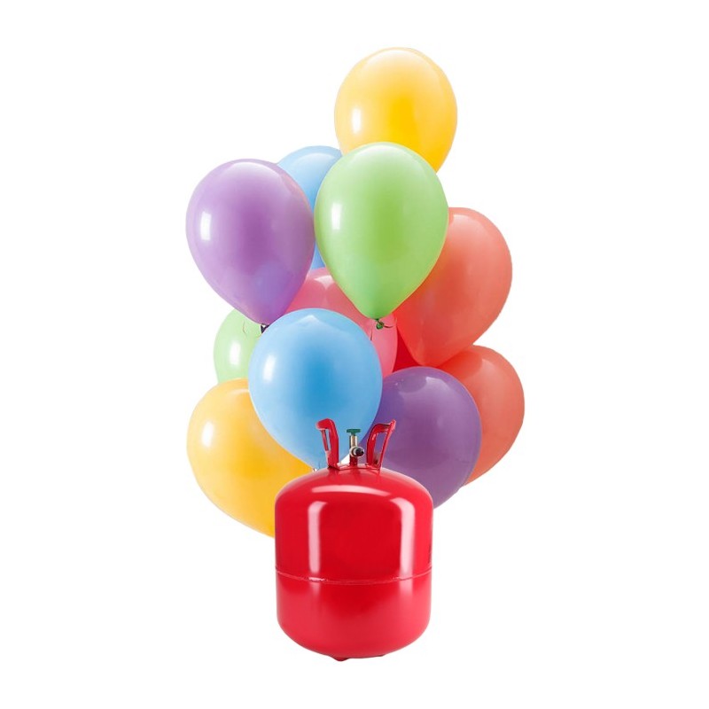 Bonbonne d'Hélium Maxi avec 50 Ballons Pastel